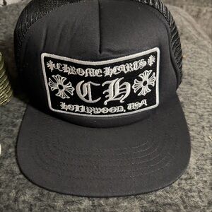 Chrome Hearts Black Embroidered Trucker hat nwt